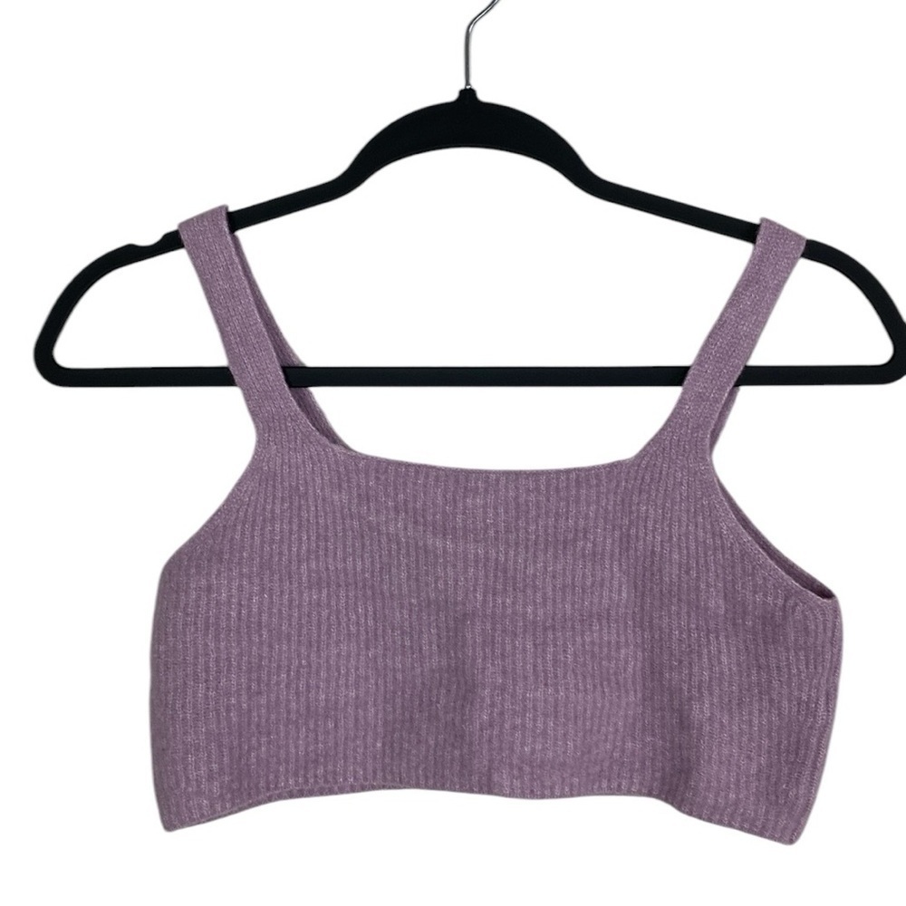 Everlane light purple wool bralette